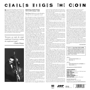 The Clown - Mingus, Charles - LP - Brand New Vinyl (Arrives in 20days)