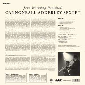 Jazz Workshop Revisited - Cannonball Adderley Se... - LP - Brand New Vinyl (Arrives in 20days)