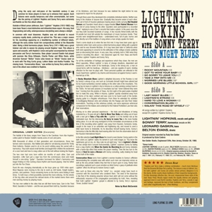 Last Night Blues - Hopkins, Lightnin' &amp; S... - LP - Brand New Vinyl (Arrives in 20days)