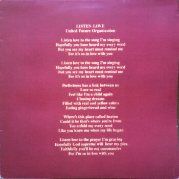 United Future Organization - Listen Love Vinyl LP Record (Arrives in 21 days)