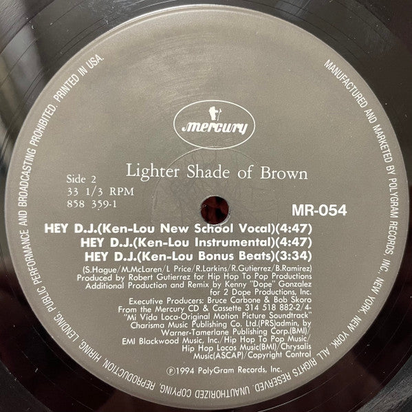 Lighter Shade Of Brown - Hey D.J. Vinyl LP Record (Arrives in 21 days)