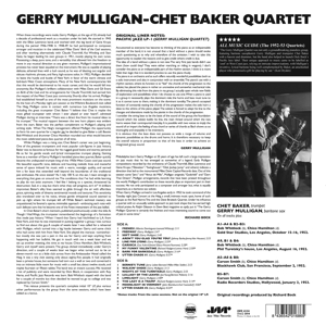 Quartet - Mulligan, Gerry &amp; ... - LP - Brand New Vinyl (Arrives in 20days)