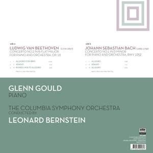 Beethoven Concerto No.2 &amp; Bach Concerto No.1 - Glenn Gould - LP - Brand New Vinyl (Arrives in 20days)