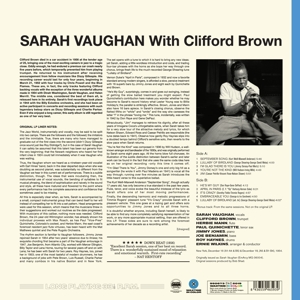 With Clifford Brown - Sarah Vaughan - LP - Brand New Vinyl (Arrives in 21 days)