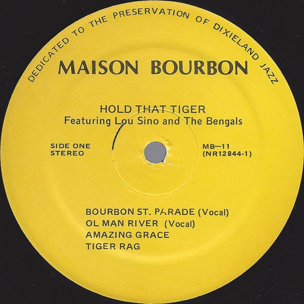Lou Sino And The Bengals - Hold That Tiger Vinyl LP Record (Arrives in 21 days)