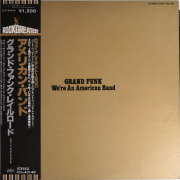 Grand Funk Railroad - We're An American Band Vinyl LP Record (Arrives in 21 days)