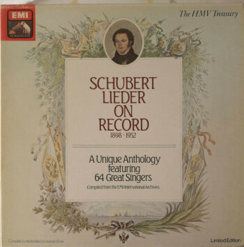 Franz Schubert - Schubert Lieder on Record 1898-1952 Vinyl LP Record (Arrives in 21 days)
