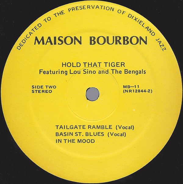 Lou Sino And The Bengals - Hold That Tiger Vinyl LP Record (Arrives in 21 days)