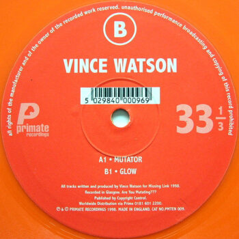 Vince Watson - Mutator / Glow Vinyl LP Record (Arrives in 21 days)
