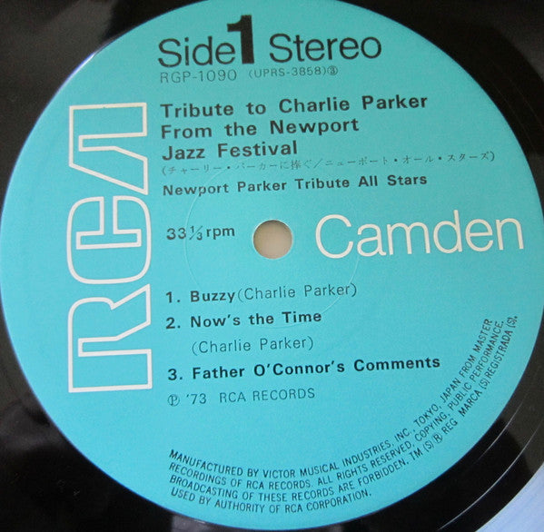 Newport Parker Tribute All Stars - Tribute To Charlie Parker From The Newport Jazz Festival Vinyl LP Record (Arrives in 21 days)