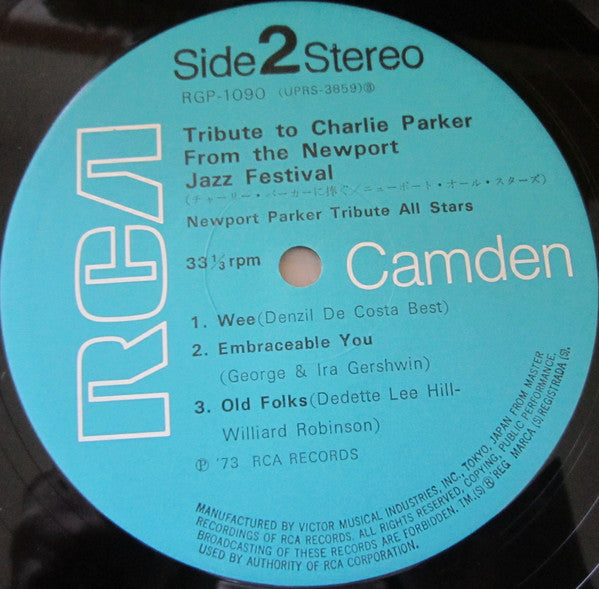 Newport Parker Tribute All Stars - Tribute To Charlie Parker From The Newport Jazz Festival Vinyl LP Record (Arrives in 21 days)