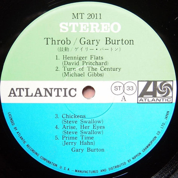 Gary Burton - Throb Vinyl LP Record (Arrives in 21 days)